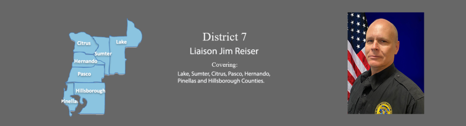 Banner with LEL Photo county map for District 7