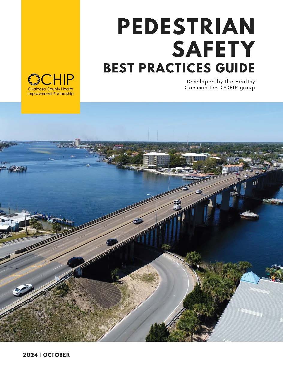 Cover of the pedestrian safety best practices guide.